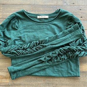Rouged Sleeve Free People Top
